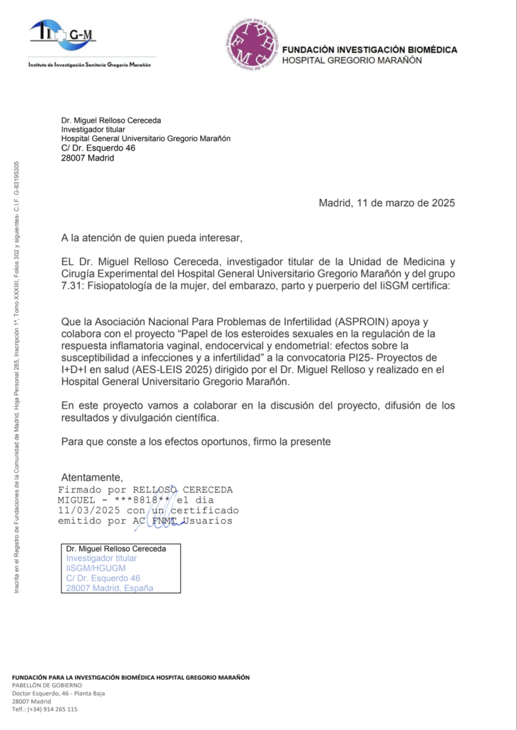 Fundación Investigación Biomedica y ASPROIN